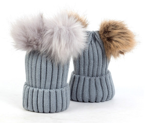 Wholesale Winter Custom Knitted <strong>Pom</strong> <strong>Beanie</strong> Hat - Product Image 6