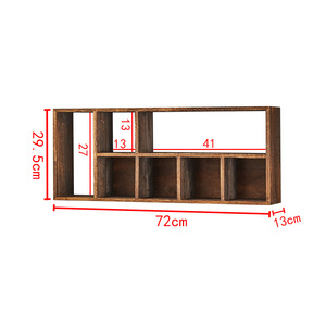 Étagère murale en bois massif pour le rangement et l'organisation de service à thé, présentoir multi-niveaux pour salon - Product Image 3