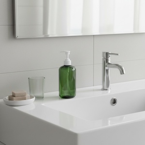 Eco-Friendly 300ml PET <b>Plastic</b> Cosmetic Pump <b>Bottle</b> Screen-Printable Shampoo Body Wash Cream Pills-Hair Care <b>Empty</b> State Use - Product Image 1