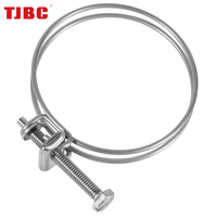 Collier de serrage universel anti-vibration à double fil pour tuyau de jardin