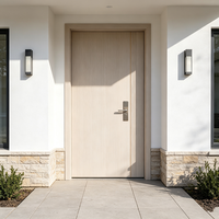 Porte de chambre à coucher avec joint de bordure PUR, insonorisante 30 dB, surface facile à nettoyer, marquage CE pour la fourniture de projets