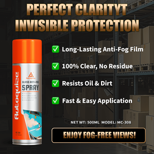 Spray Antivaho Hidrofílico de Larga Duración Autoquize, Sin Rayas, Sin Reflejos, Protector de Vidrio para Espejos de <span class=keywords><strong>Coche</strong></span>, Gafas de Baño, 500ml 3 - Product Image 5