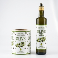 Étiquettes personnalisées en rouleau, imperméables, résistantes à l'huile, autocollants en vinyle laminé pour l'emballage de bouteilles d'huile d'olive, étiquettes en rouleau pour bocaux