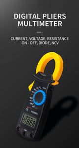 VC3266L + pinza amperometrica digitale amperometro multimetro amperometro a morsetto ad alta precisione 600V AC/DC Ohm voltmetro Tester di tensione di corrente - Product Image 2