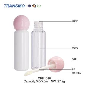 Emballage cosmétique, tube transparent pour brillant à lèvres, 3-5 ml, contenants vides pour rouge à lèvres liquide, tubes recyclables, personnalisables, MOQ12000 - Product Image 3