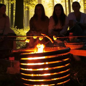 Jacuzzi de Leña de Acero Inoxidable para 4 Personas, Plegable, Portátil, para Jardín, Camping, con <span class=keywords><strong>Parrilla</strong></span> para Barbacoa - Product Image 2