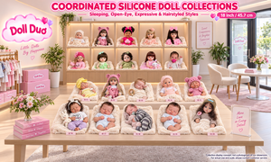 Muñeca Reborn de Silicona de Cuerpo Completo de 18 Pulgadas, Personalizada, Modelo Duo, Color Caqui, con Set de Conejito, Juguete Antiestrés, Regalo de Navidad para Niños - Product Image 6
