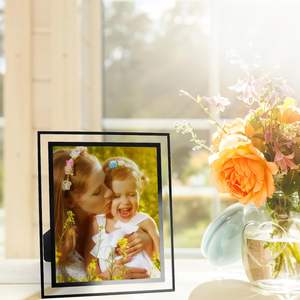 Elegant Crystal Glass Custom Size Transparent Eco-Friendly Home Decorative Classic Design Photo <b>Frame</b> for <b>A4</b> and Certificate Use - Product Image 5