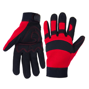 Gants de sécurité à doigts entiers pour la construction industrielle antidérapants et respirants avec gants de mécanicien anti-vibration - Product Image 1