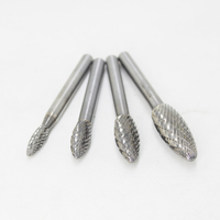 Fraise à double tranchant en carbure de tungstène poli de type H, tige de 3 mm et 6 mm, longueur étendue disponible, embout de meuleuse OEM pour métal