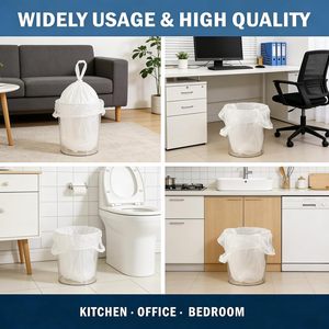 ถุงขยะแบบเสื้อยืด ถุงหิ้ว HDPE ถุงพลาสติกแบบใช้แล้วทิ้งสำหรับซุปเปอร์มาร์เก็ต ร้านขายของชำ และใช้ในครัวเรือน ขายส่ง - Product Image 2