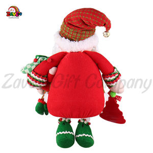 पारंपरिक क्लासिक 19 इंच के बैठने वाले सेंत क्लाकस हाथ से लाल पॉलिएस्टर व्यक्तिगत लड़कों क्रिसमस की सजावट फैक्टरी - Product Image 2