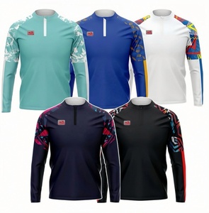 Zip Short White <span class=keywords><strong>Half</strong></span> <span class=keywords><strong>Two</strong></span> Piece Set Fondo Mens Tree Digital Impreso Poliéster Quarter Chándal - Product Image 3