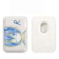 Étui magnétique pour cartes avec motif d'oiseau anime et écharpe, compatible avec les housses magnétiques pour cartes, idéal pour les activités extérieures et professionnelles