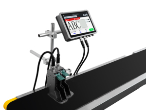 コンベアベルトテーブルで使用される有効期限バッチシリアル番号バーコード印刷インクジェット機プリンター - Product Image 3