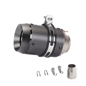 Tubo di scarico corto in fibra di carbonio per moto bomba stradale di grande cilindrata adatto per la modifica degli accessori Kawasaki - Product Image 5