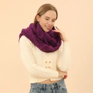 Fashion Infinity Scarf Thick Warm Plaid Plain Circle Loop Scarves