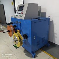 QIPANG Machine de bobinage de fil à Double tête automatique Support de tambour de câble FTTH Machine d'enrouleur de câble