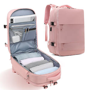 Sac à dos de voyage pour bébé pliable avec port de charge USB personnalisé en gros 2025, sac à langer pour maman, sac à dos pour femmes - Product Image 1