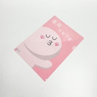 Pochette en plastique étanche sac de documents de bureau imprimé personnalisé PP chemise en forme de L pour l'école