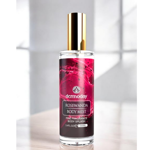 Dermoday Rosewanda Body <b>Mist</b> 100ml - Long Lasting Floral Fine Fragrance in Deluxe Glass <b>Bottle</b> - Product Image 3