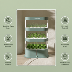 Armoire verticale hydroponique à 3 niveaux pour plantes d'intérieur, kit de culture sans sol à circulation autonome pour cuisine, maison et jardin - Product Image 4