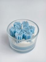 Aardbei fruitdecor geurkaars heldere kleine glazen beker aromakaars voor Valentijnsdag jubileum romantisch diner paar cadeau