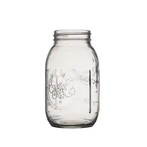 Berlin Packaging Collector Edition Square Wide Mouth Airtight 475ml Glass Jar Mason Glass Container Jar For Honey