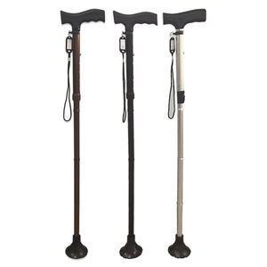 Bâton de marche en alliage d'aluminium, hauteur réglable, pliable, portable, pour personnes âgées, support de randonnée en plein air, 83-93cm - Product Image 2