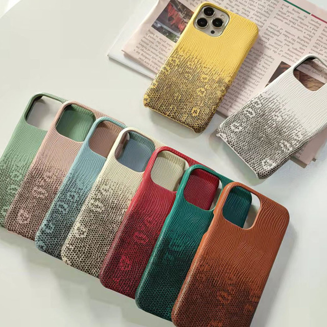 Luxury Lizard Pattern PU Leather Phone Case for iPhone 15 14 13 12 11 Pro Max 7 8 Plus Xr X Hard PC Phone Pouch for iPhone 16