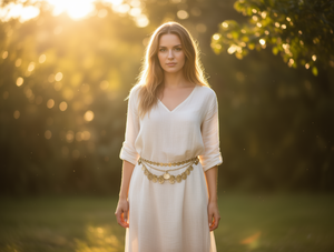 Catena da Vita Vintage in Lega di Zinco per Donna, Placcata in Oro Antico, Lunghezza Standard, Gioiello per il Corpo da Indossare Quotidianamente - Product Image 2