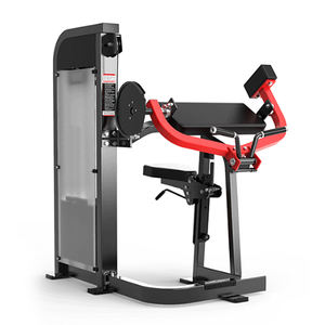 Máquina de curl de bíceps sentado con carga de placas para uso comercial, equipo de curl Preacher - Product Image 5