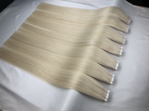 Extensiones de Cabello Humano Brasileño Remy Ruso con Cinta Adhesiva, Invisibles, Doblemente Tramadas, Cabello Humano Vietnamita Virgen con Cinta Adhesiva - Product Image 2