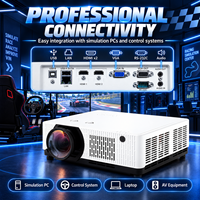 Système de projection de simulation commerciale, projecteur laser 7500 ANSI avec fusion des images et correction géométrique