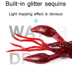 LUTAC W13C Hammer Shrimp 80mm/5.4g Rapid Sinking Artificial Soft Bait False Bait - Product Image 4