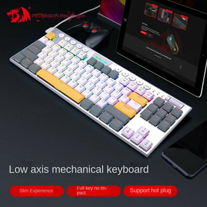 Redragon Bàn phím cơ không dây 87 phím k621 phích cắm nóng Ba chế độ trục thấp RGB ABS máy tính xách tay màu văn phòng trò chơi thể thao điện tử - Product Image 2