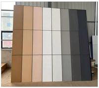 Panneau d'isolation et de décoration intégré pour murs extérieurs en métal coloré en polyuréthane, ignifuge et isolant thermique
