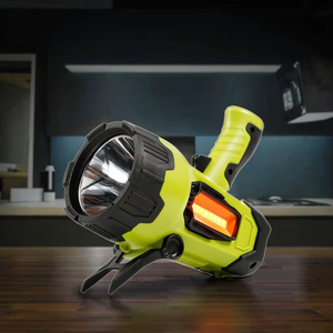 Siêu Sáng <span class=keywords><strong>LED</strong></span> Có Thể Sạc Lại Làm Việc Ánh Sáng Mạnh Mẽ Cầm Tay Spotlight <span class=keywords><strong>Torch</strong></span> Cho Sử Dụng Chiến Thuật Không Thấm Nước Tìm Kiếm Ánh Sáng Cho Ngoài Trời - Product Image 1
