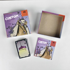 Venta al por mayor de fábrica de impresión personalizada familia amigo divertido juego de cartas de mesa personalizado <span class=keywords><strong>beber</strong></span> tarjetas casa juego de mesa para adultos - Product Image 6