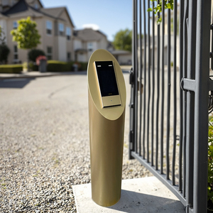 Sistema de Control de Acceso con Videoportero, Antirrobo, Pantalla Táctil, Tarjeta/Llave, Poste de Instalación de Acero Inoxidable para Apartamentos y Residencias - Product Image 5