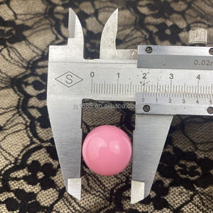 20mm 라운드 청키 껌알 플라스틱 비즈, 강아지 목걸이용 혼합 대형 버블껌 아크릴 비즈, 쥬얼리 제작용 30개/봉지 - Product Image 6