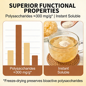 Polvere di Tremella Liofilizzata di Grado Alimentare 60-100 Mesh, Polvere di Fungo Bianco FD Ricca di Polisaccaridi, Vendita all'Ingrosso - Product Image 3