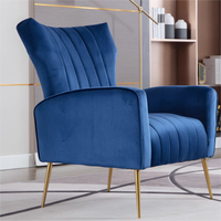 Canapé en velours nordique, fauteuil simple pour hôtel ou bureau, canapé de luxe abordable, tissu doré, ensemble de meubles modernes, canapé sectionnel pour salon à domicile
