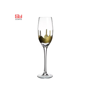 Juego <span class=keywords><strong>de</strong></span> 5 Copas <span class=keywords><strong>de</strong></span> <span class=keywords><strong>Vino</strong></span> <span class=keywords><strong>de</strong></span> Lujo Sunyo Hechas a Mano, Pintadas en Oro, Grabadas y Libres <span class=keywords><strong>de</strong></span> Plomo, con Capacidad <span class=keywords><strong>de</strong></span> 350 ml, Venta al por Mayor para <span class=keywords><strong>Vino</strong></span> Tinto - Product Image 2