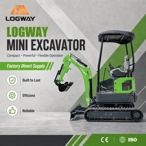 รถขุดขนาดเล็ก LOGWAY 20X ได้รับการรับรองจาก EU EPA พร้อมหลังคา ระบบตรวจจับแรงกด ยางตีนตะขาบ สำหรับใช้งานในสวน ไร่นา และงานก่อสร้างทั่วไป - Product Image 2