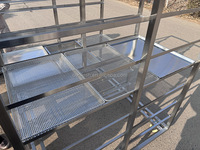 Chariot de boulangerie à roulettes en acier inoxydable de qualité alimentaire, robuste, grand, à 15 niveaux, pour refroidir les gâteaux, le pain, avec plateau pour four rotatif