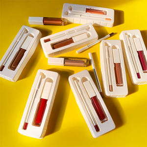ขายส่งชุดลิปกลอส DIY มังสวิรัติชุดลิปกลอสน่ารักที่กําหนดเองและชุดลิปไลเนอร์ชุดแต่งหน้าฉลากส่วนตัว - Product Image 3