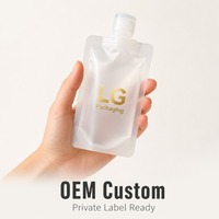 Pochettes en plastique transparentes réutilisables OEM en gros, 30ml, 50ml, 100ml, portables, pour voyage, à presser, avec bouchon rabattable, pour shampoing, lotion, maquillage