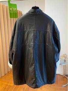 Giacca Lunga Casual Nera in Pelle PU Traspirante <span class=keywords><strong>con</strong></span> Bordo in Pelliccia da Donna, Collezione Autunno 2026 - Vendita all'Ingrosso - Product Image 4