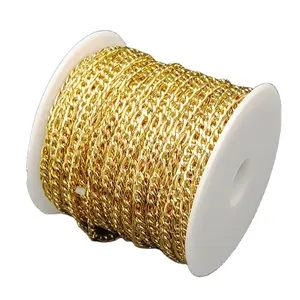 304 Edelstahl 25M x 3Mm Figaro Goldkette Halskette Herren